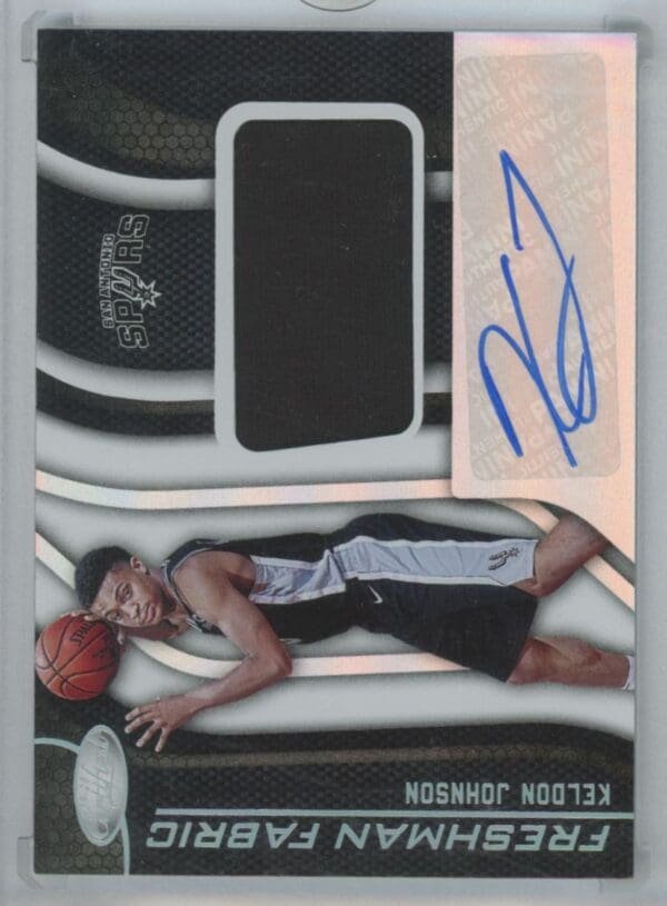 2019 Panini Certified Freshman Fabric Signatures Keldon Johnson FF-KJ autographed