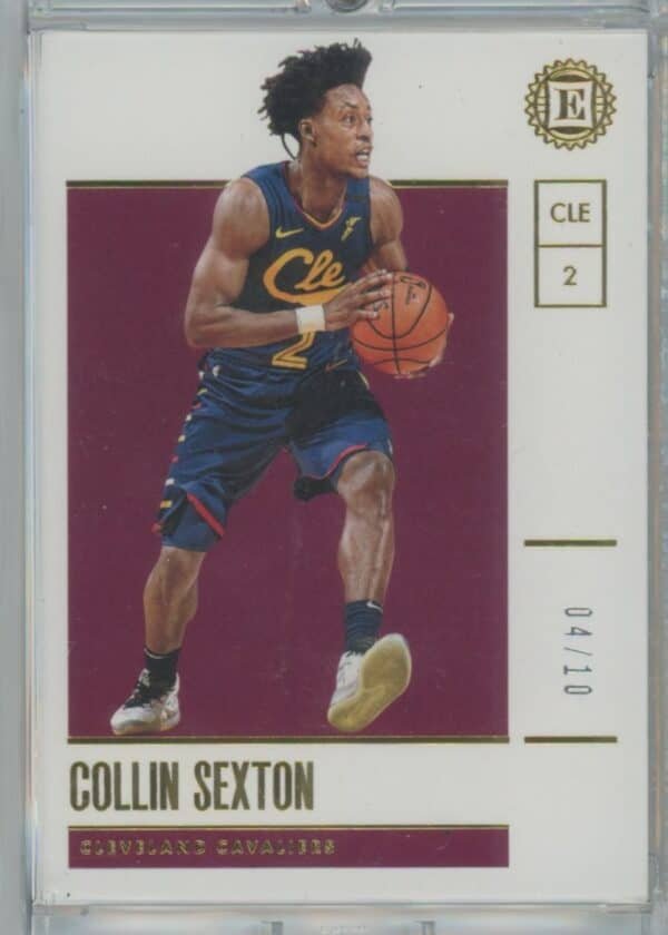 2019 Panini Encased Red Collin Sexton 36 04/10