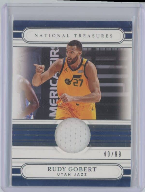 2020 Panini National Treasures Jersey Rudy Gobert JT-RDG 40/99