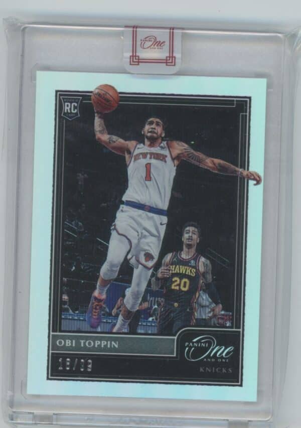 2020 Panini One and One Obi Toppin 109 rookie  18/99