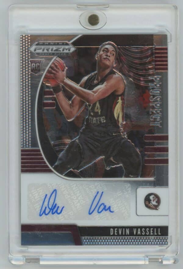2020 Panini Prizm Draft Picks Devin Vassell PA-DV rookie autographed
