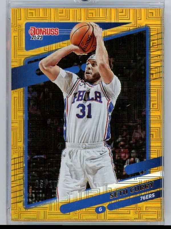 2021 Donruss Choice Gold Seth Curry 80 05/10