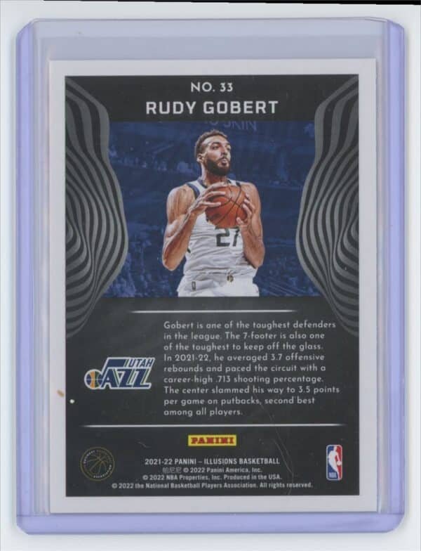 2021 Panini Illusions Rudy Gobert 33 - Image 2