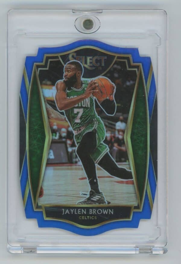 2021 Panini Select Blue Prizms Die Cut Jaylen Brown 164 218/249