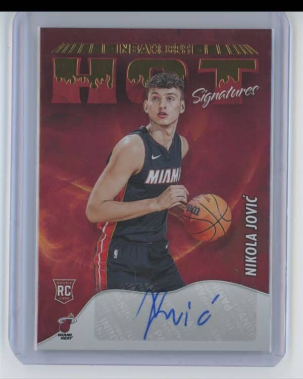 2022 Hoops Hot Signatures Rookies Nikola Jovic HSR-NKJ rookie autographed