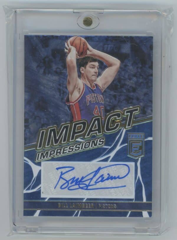 2022 Panini Donruss Elite Impact Impressions Bill Laimbeer II-BLB autographed  10/25