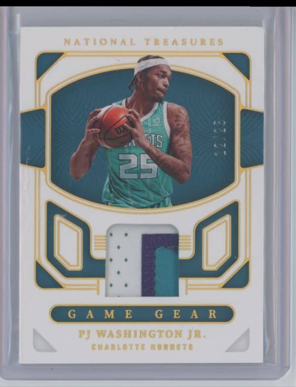 2022 Panini National Treasures Game Gear PJ Washington Jr. GG-HJP 22/25