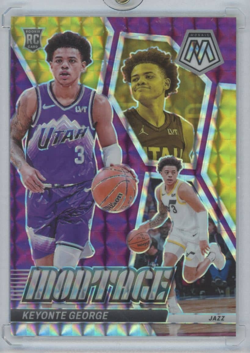 2023 Panini Mosaic Montage Purple Keyonte George 3 82/99