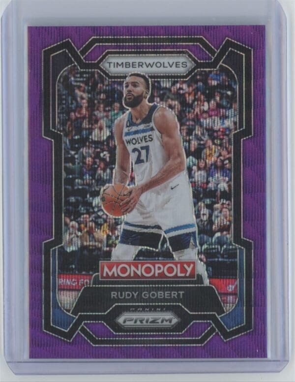 2023 Panini Prizm Monopoly Purple Rudy Gobert 54