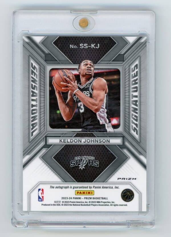 2023 Panini Prizm Sensational Signatures Keldon Johnson SS-KJ autographed - Image 2