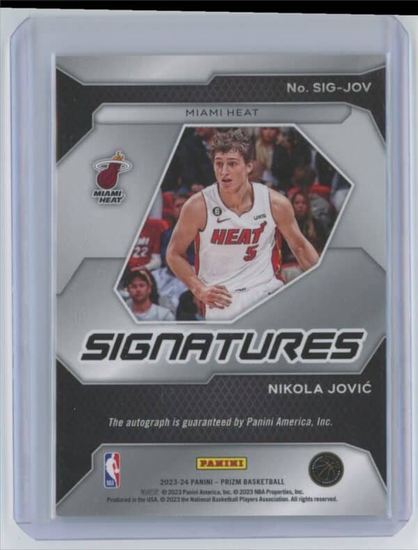 2023 Panini Prizm Signatures Nikola Jovic SIG-JOV autographed - Image 2