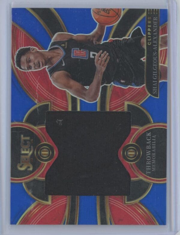 2023 Panini Select Throwback Jersey Shai Gilgeous-Alexander TM-SG 68/75