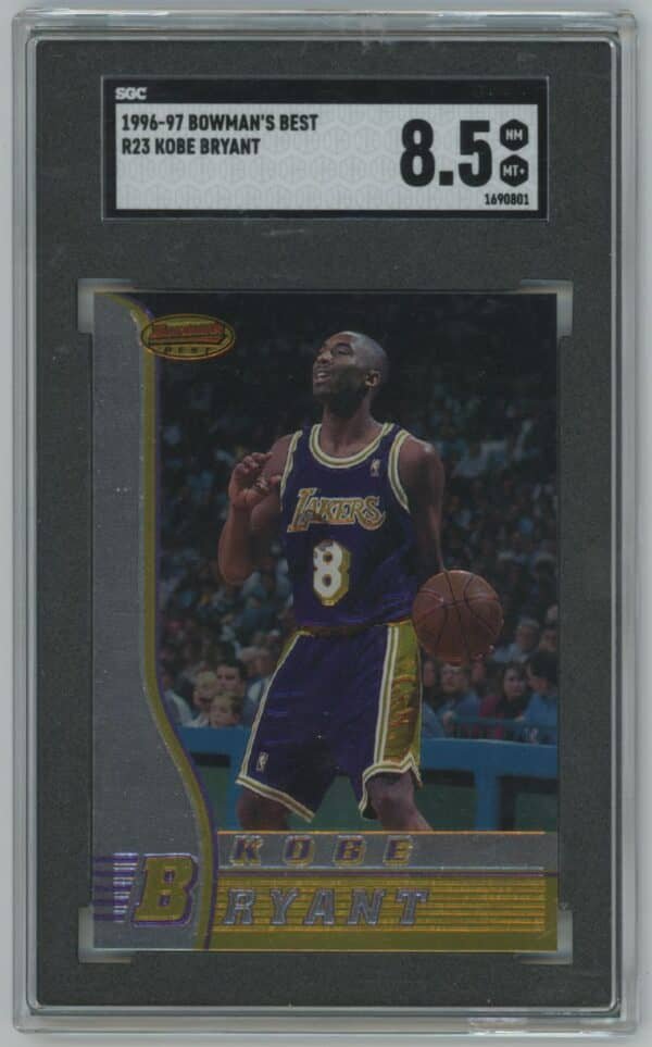 1996 Bowman's Best Kobe Bryant R23 rookie sgc 8.5
