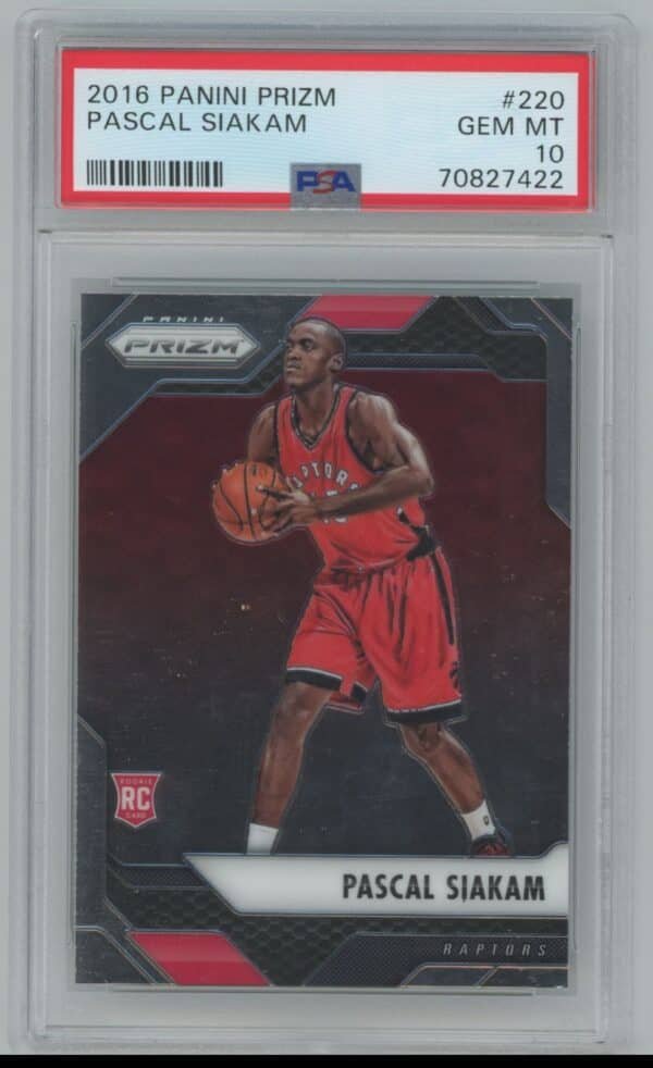 2016 Panini Prizm Pascal Siakam 220 rookie psa 10