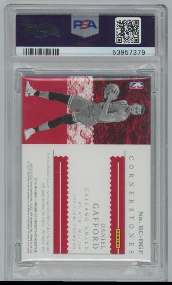 2019 Panini Chronicles Rookie Cornerstones Daniel Gafford RC-DGF rookie autographed psa 9 64/99 - Image 2