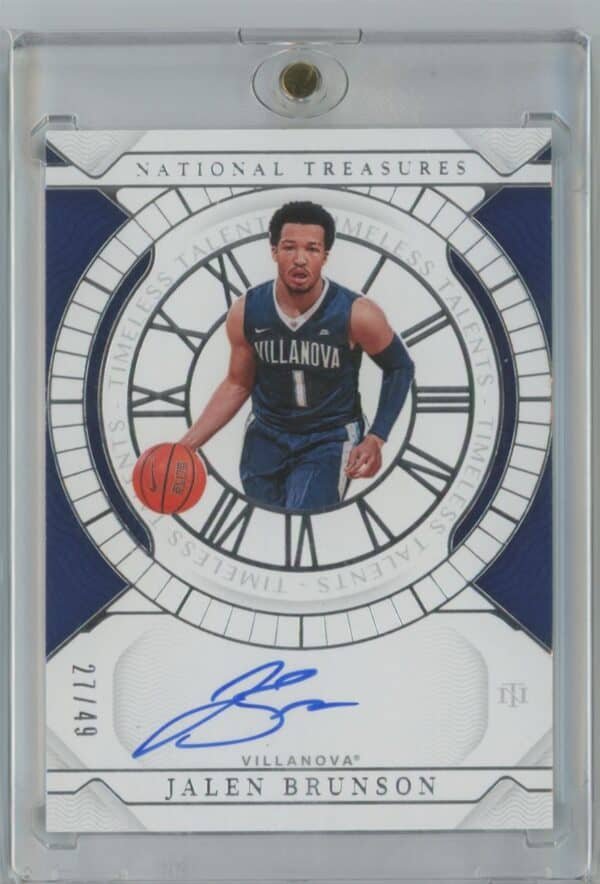 2022 Panini National Treasures Collegiate Timeless Talents Signatures Jalen Brunson TT-JBRautographed27/49