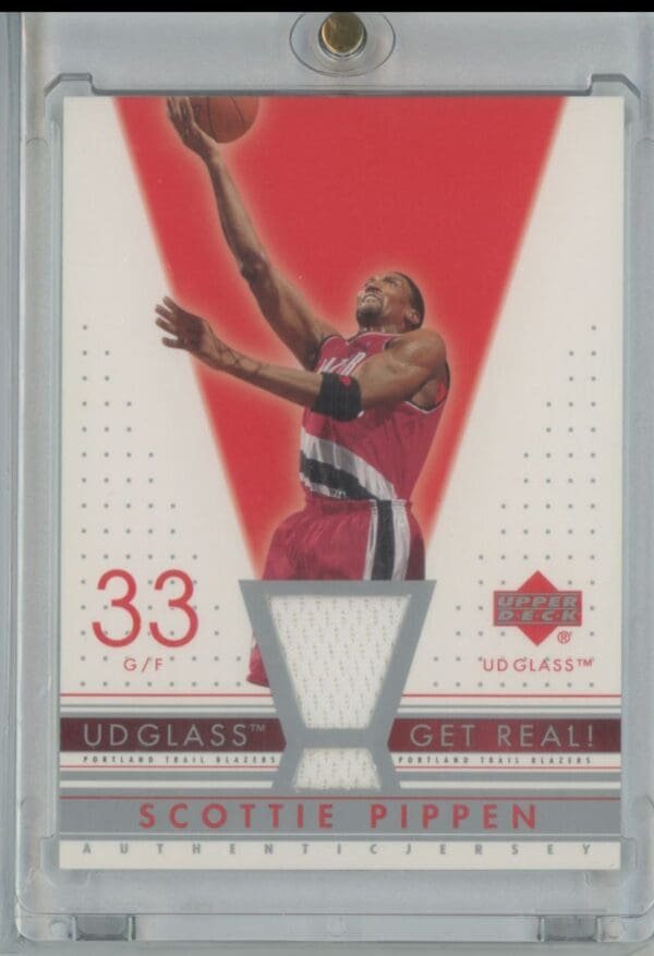 2002 UD Glass Get Real! Scottie Pippen SP-R