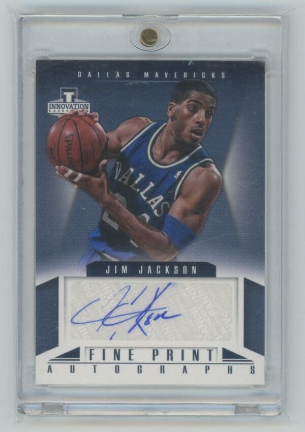 2012 Panini Innovation Fine Print Autographs Jim Jackson 30 autographed