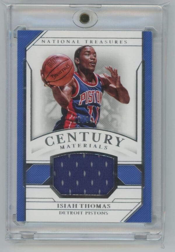 2018 Panini National Treasures Century Materials Isiah Thomas CM-IT  19/99