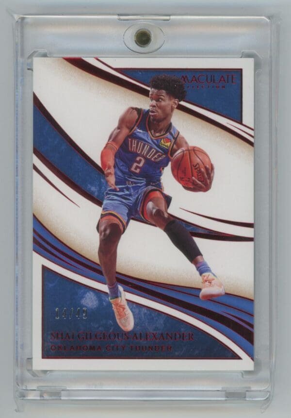 2019 Panini Immaculate Collection Red Shai Gilgeous-Alexander 88  14/49