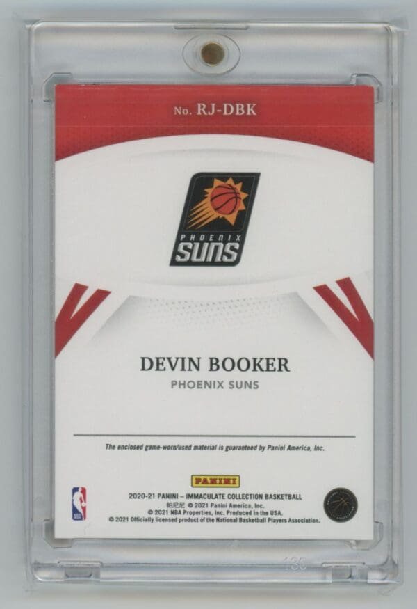 2020 Panini Immaculate Collection Devin Booker 14  34/49 - Image 2