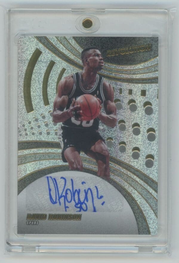 2020 Panini Revolution David Robinson AG-DRB autographed