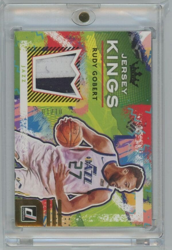 2021 Donruss Jersey Kings Prime Rudy Gobert JK-RGB  01/10