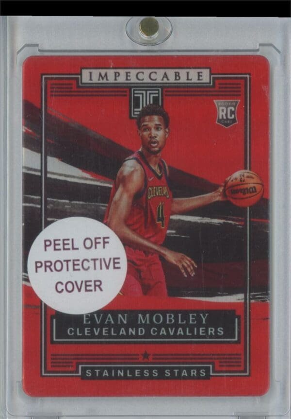 2021 Panini Impeccable Stainless Stars Asia Red Evan Mobley 22