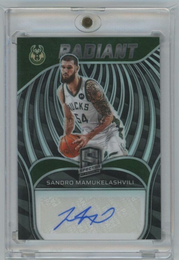 2021 Panini Spectra Radiant Signatures Asia Sandro Mamukelashvili RSI-SAN autographed 51/99
