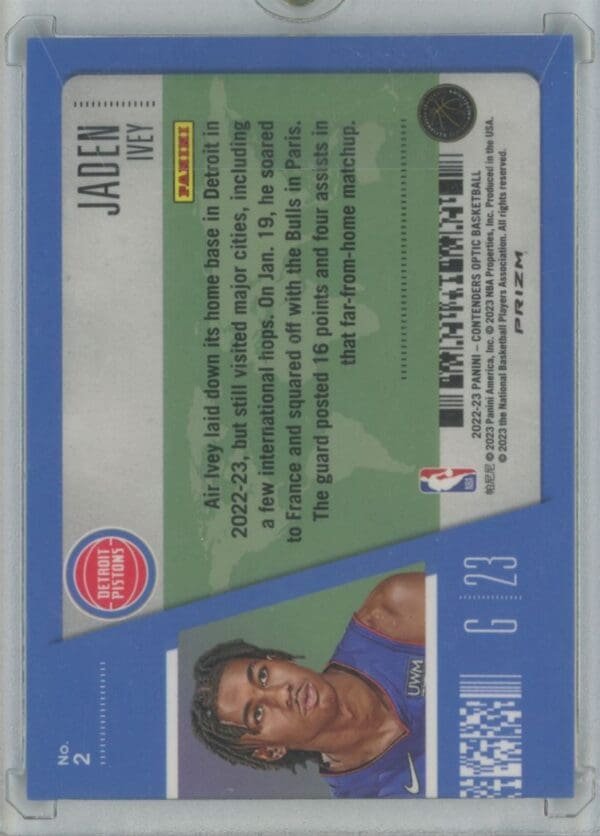 2022 Panini Contenders Jaden Ivey 2 rookie - Image 2