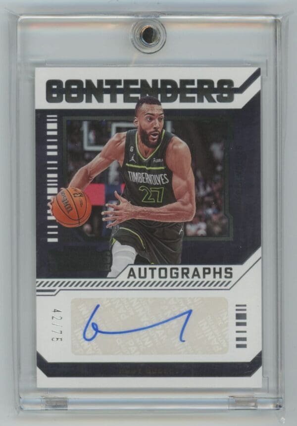2023 Panini Contenders Autographs Rudy Gobert CA-RGT autographed 42/75