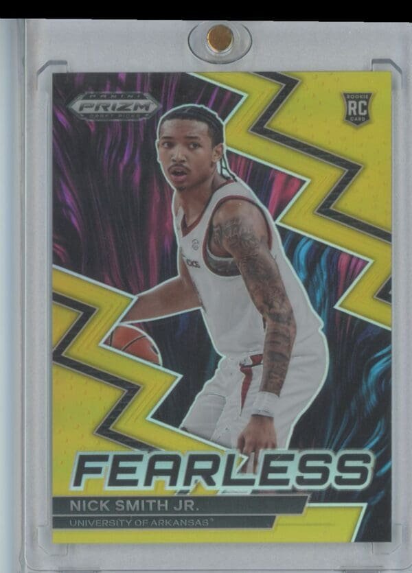 2023 Panini Prizm Draft Picks Fearless Gold Nick Smith Jr. 4  04/10