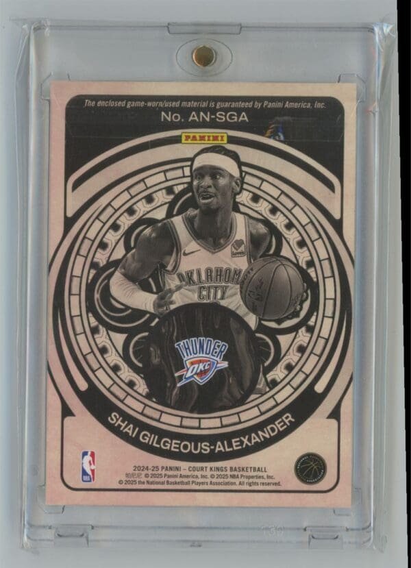 2024 Panini Court Kings Art Nouveau Shai Gilgeous-Alexander AN-SGA - Image 2