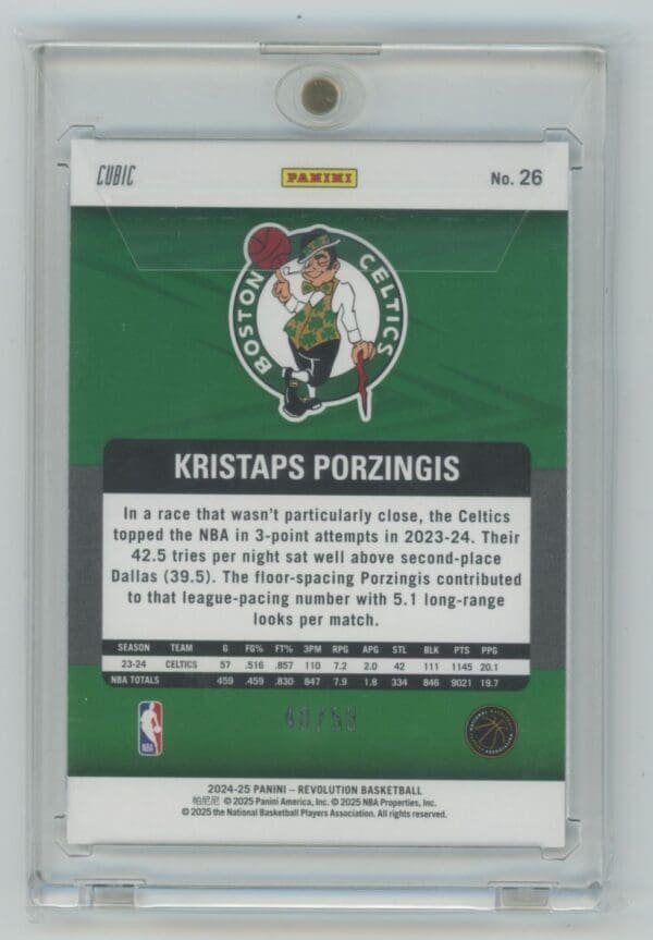 2024 Panini Revolution Cubic Kristaps Porzingis 26  40/50 - Image 2